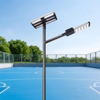 Lampe solaire LED à haute luminosité avec détecteur de mouvement extérieur pour l'intégration Smart City et l'éclairage des terrains de basketball