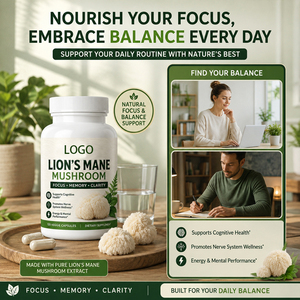 Premium Lions Mane Mushroom & Vitamin Capsules Adult Supplement Supports Mind Memory Energy & Immunity with Daily Routines - Product Image 4