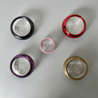 Pots en plastique multi-tailles avec couvercle à vis, pots d'échantillons cosmétiques vides pour crème pour les yeux