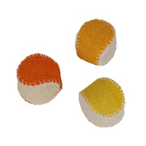 Jouets pour animaux de compagnie en filet de loofah naturel, style moderne, personnalisables en gros, anti-morsure, pour l'entraînement au tennis des chats et des chiens, style dessin animé - Product Image 1