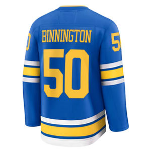 Le maglie da Hockey su ghiaccio St. Louis da uomo cucite #50 Binnington e #55 Col-ton Parayko #84 Ozzy #50 Binnington completamente ricamate - Product Image 1