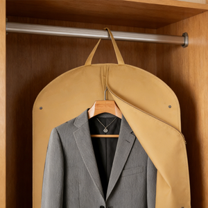 <span class=keywords><strong>Housse</strong></span> de costume personnalisée en tissu Oxford respirant avec logo sur mesure pour le <span class=keywords><strong>rangement</strong></span> et le transport de costumes, robes et manteaux - Product Image 4