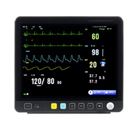 Nouveau moniteur patient 15 pouces économique avec EtCO2, moniteur multiparamètres pour signes vitaux vétérinaires, moniteur pour animaux de compagnie