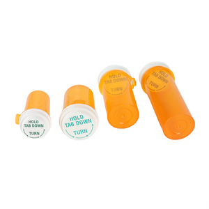 Frasco de Medicina de Color Ámbar Personalizable con Logotipo, Frasco Pequeño para Prescripción Médica, Frasco de Plástico para Pastillas con Tapa a Presión Sin Bloqueo - Product Image 5