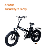 Vélo de montagne électrique pliable AFTFA tout-terrain avec fourche arrière de 445 mm et assistance au pédalage, fournisseur d'usine