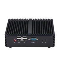 Qotom PC industriel Celeron 3217U processeur double cœurs 1.8GHz VGA conception sans ventilateur Mini PC