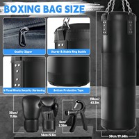 CZFIT Ensemble de sacs de frappe autoportants non remplis pour entraînement de Taekwondo et de boxe, avec gants et accessoires
