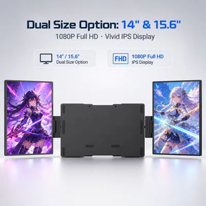 Monitor Portátil Extensible Giratorio de 14 Pulgadas con Triple Pantalla, 1920×1080 IPS, para Juegos y Negocios, Venta al Por Mayor de Fábrica - Product Image 5