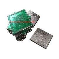 Moule à Pavé en Plastique pour Allée, Moule Interverrouillable en PVC pour Dalles en Béton