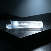 Boîte en plastique pliable en PET recyclable avec logo personnalisé, emballage cadeau haut de gamme pour parfums, cosmétiques et jouets