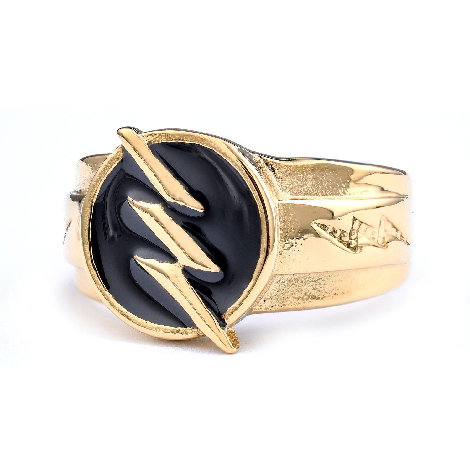 Imperious Personality Lightning Men's Stainless Steel Ring Flash Man logo  Ring Marvel Perimeter Lightning Ring Wholesale