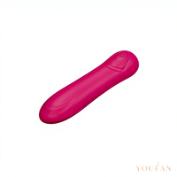 Vibromasseur en silicone rouge rose, 10 fréquences, rechargeable par USB, étanche IPX7, faible bruit, silencieux, masseur portatif, non lubrifié