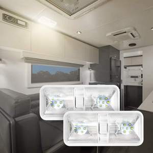 Camper rv поверхностный светильник 12 v dc светодиодный потолочный светильник 12 вольт 3 светодиодный потолочный светильник rv - Product Image 1