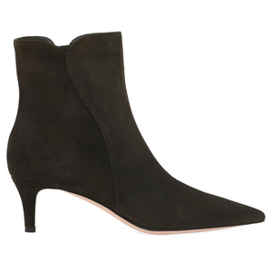 Wholesale Comfortable Sexy Ladies Pointed Toe <strong>Low</strong> <strong>Heel</strong> Cowboy <strong>Boots</strong> <strong>Women's</strong> Suede Heeled <strong>Ankle</strong> <strong>With</strong> Side Zipper - Product Image 6