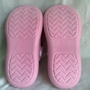 Pink Summer for with Cartoon Charms and Flowers PVC Upper EVA Sole Size 35-40 Breathable Women's <b>Clogs</b> - Product Image 3