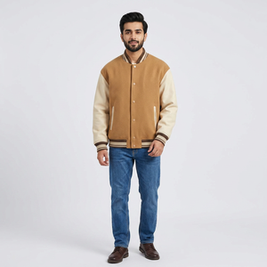 High Quality Best <b>Top</b> Selling 2024 Wholesale Men Varsity Jacket Letterman Jacket Custom Letterman Varsity Jacket for Men - Product Image 1