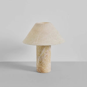 Lampe cosmétique à led en pierre naturelle et marbre pour décoration, <span class=keywords><strong>magasin</strong></span> de meubles postmodernes pour hôtel et salon, lampe de table en marbre blanc - Product Image 1