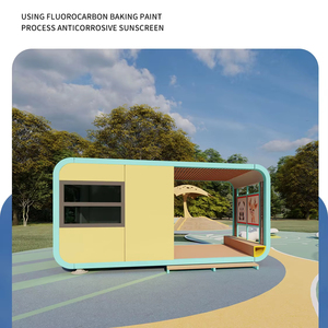 Cabane en aluminium Apple avec décoration intérieure, maison conteneur pour hébergement touristique, Airbnb et chalet de jardin, cabane en métal type maisonnette <span class=keywords><strong>dans</strong></span> <span class=keywords><strong>les</strong></span> <span class=keywords><strong>arbres</strong></span> - Product Image 2