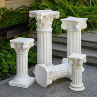 Piedestal Colonne Romaine Européenne Sculptée en Résine, Support de Fleurs, Piliers pour Allée de Mariage, Jardinière Décorative pour Jardin, Villa, Cour