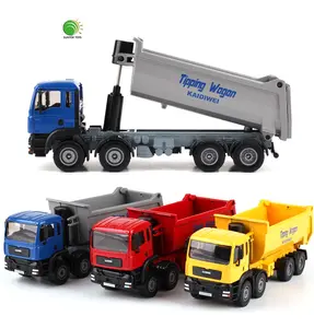 Alaşım Metal minyatür Diecast araba 1:50 DAMPERLİ KAMYON oyuncaklar çocuklar eğitim inşaat kamyonu simülasyon modeli oyuncak