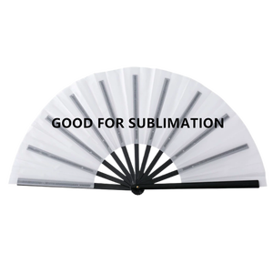 Sublimación Clack Fan espacios en blanco 13 pulgadas baile plegable grande blanco logotipo personalizado Hand Clap Clacking Click Fans sublimación espacios en blanco - Product Image 3