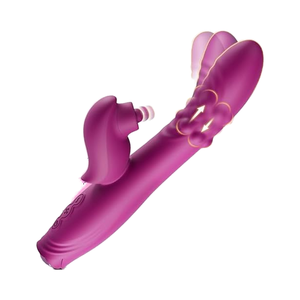 Mainan seks dewasa silikon tahan air kelinci mainan seks untuk wanita pasangan 10 manik-manik geser gerak bola ajaib g-spot Vibrator senyap - Product Image 1