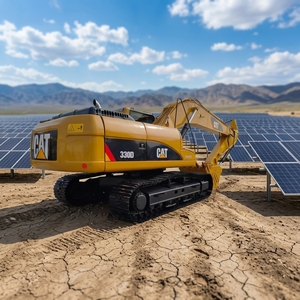 Excavatrice sur chenilles Caterpillar 330D jaune, équipement de construction - Product Image 1