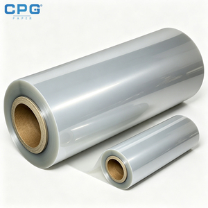 Película retráctil PETG de grado estándar, transparente, para etiquetas, 30-50μm, alta imprimibilidad, bajo nivel de opacidad, fabricante de envases retráctiles. - Product Image 1