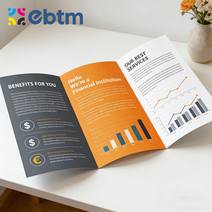 Op maat gedrukte A6 folderboekjes, glanzende kartonnen flyers, A4 A5 brochures, pamfletten, zakelijke reclameflyers, drukwerk service - Product Image 3