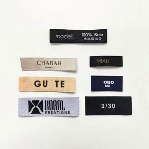 Promotion de prix de gros : Étiquettes tissées personnalisées de haute qualité pour vêtements, fabriquées en Chine - Product Image 1