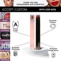 Logo personnalisé, gloss à lèvres double face 2 en 1, rouge à lèvres liquide mat longue durée et huile à lèvres hydratante