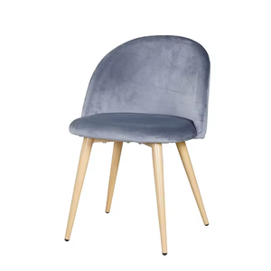 <span class=keywords><strong>Sedie</strong></span> da Pranzo Imbottite Semplici per <span class=keywords><strong>Cucina</strong></span>, Sedia in Velluto <span class=keywords><strong>Rosa</strong></span> per Toeletta, Sedia Laterale per Soggiorno con Gambe in Metallo - Product Image 3