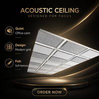 Panneau acoustique en feutre absorbant le son, décoratif, pour mur et plafond, pour bureau, salon