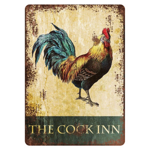Cock Inn Cá Nhân Cao Cấp Kim Loại Truyền Thống Nhà Quán Bar Dấu Hiệu Kim Loại Tin Dấu Hiệu Mảng Bám Người Đàn Ông Cave Shed Thanh Tường Trang Trí Nội Thất - Product Image 1