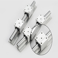 SBR16-500mm/1000mm/1200mm/1800mm/2200mm/3000mm avec Sbr16 Sbr16uu Kit de rail de guidage linéaire rond avec bloc coulissant