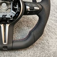 Volant de voiture en cuir noir en forme de D pour BMW 320 525 F10 F30 F70 E71 F31 F32 F34 F36 X5 X6 F01 F07 F20 F11 F22 F25 M3 M4 M5