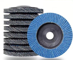 <span class=keywords><strong>Disque</strong></span> de meulage à ailettes bleu de <span class=keywords><strong>125</strong></span> mm de diamètre pour meuleuses et meuleuses d'angle - Product Image 6