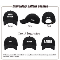 Casquette de baseball unisexe en coton 6 panneaux, personnalisable avec logo brodé de haute qualité, couleur unie, boucle métallique, style Dad Hat