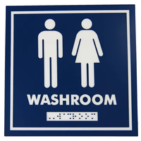 Plaque de numéro de chambre en acier inoxydable 3D avec lettres braille en relief, conforme ADA, pour hôtels, centres commerciaux et toilettes