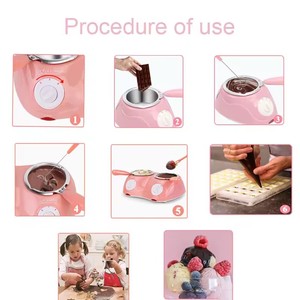 Fondoir <span class=keywords><strong>à</strong></span> <span class=keywords><strong>chocolat</strong></span> <span class=keywords><strong>Fondue</strong></span> au <span class=keywords><strong>chocolat</strong></span> électrique Mini fabricant de bonbons <span class=keywords><strong>à</strong></span> <span class=keywords><strong>fondue</strong></span> avec double fondoir pour <span class=keywords><strong>chocolat</strong></span> au lait, fromage, beurre - Product Image 4