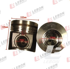 Piston forgé Moteur diesel à cylindres 4BT 6BT5.9 3907156 3802100 Pièces détachées pour excavateur <span class=keywords><strong>LEBON</strong></span>/ACT en stock Chine - Product Image 2