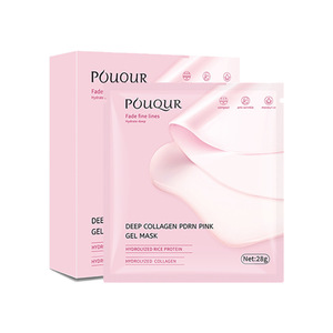 Mascarilla Facial de Gel Transparente Rosa Intenso, Hidratante, con Colágeno, Sensación Acuática, para Comercio Exterior - Product Image 3