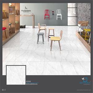 Carreaux de sol en porcelaine 600x600 au design moderne hautement brillant, nouveau et dernier design pour salon et villas - Product Image 3