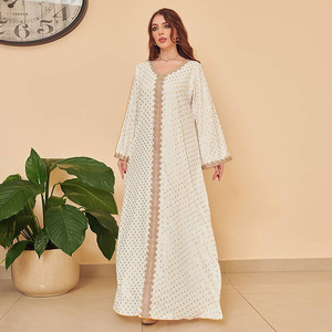 Robe longue musulmane pour femmes, Kaftan marocain, Caftan de Dubaï et de Turquie, Jalabiya, Robe africaine, Vêtements islamiques, <span class=keywords><strong>Djellaba</strong></span> de l'Aïd, Robe de soirée - Product Image 5