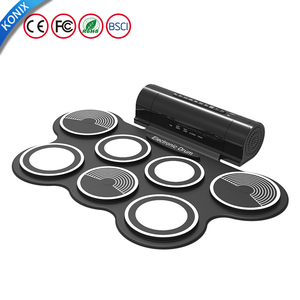 Konix vendita calda batteria elettronica Set 7 Pad tra cui grancassa <span class=keywords><strong>Tom</strong></span> rullante Hi-Hat e Crash cembal rullo di batteria - Product Image 4