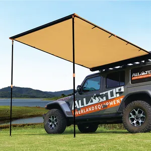 Tenda da sole per auto da campeggio all'aperto retrattile 4 x4 personalizzata 1.4*2.0m tenda per auto per 1-2 persone tenda da sole laterale per auto facile da montare