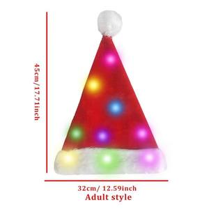 LED <strong>Christmas</strong> <strong>Hats</strong> Light up Caps Santa Claus <strong>Hat</strong> Snowman Elk Xmas <strong>Hat</strong> for Adult Kids New Year Festive Holiday Party Supplies - Product Image 6