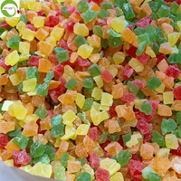 Ningxia IVY Zoete Bulk Suiker Hot Sale Gemengde 4 Kleuren Gedroogde Papaja in Blokjes