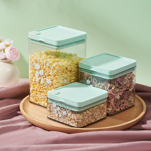 キッチン食品保存容器セットエアタイトBPAフリー漏れ止めPETプラスチックピルシリアルオーガナイザーボックスキャニスター - Product Image 3