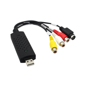 Convertisseur vidéo numérique USB 2.0, résolution <span class=keywords><strong>MP4</strong></span> 1336x768, audio 4 canaux pour boîtier de carte, VHS, magnétoscope, TV, compatible iOS - Product Image 1